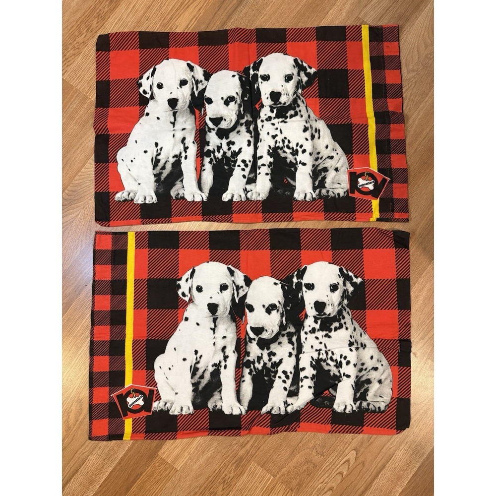 (2) Vintage 90s Disney 101 Dalmatians Queen Size  Pillow Cases  31" x 19.5"